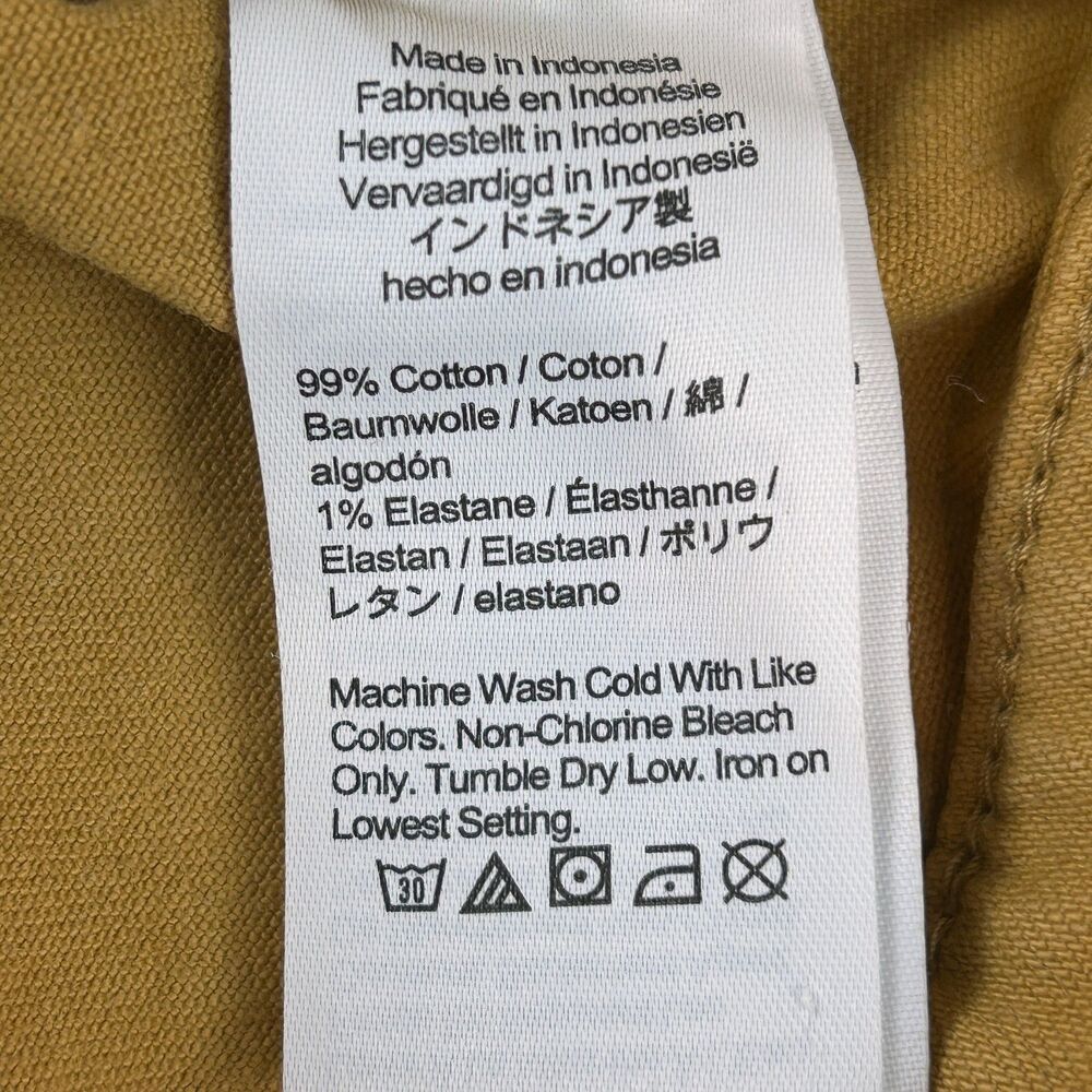 Madewell Emmett 2.0 Wide Leg Crop Pants Jeans Earthen Gold Sz 28P - Picture 6 of 7